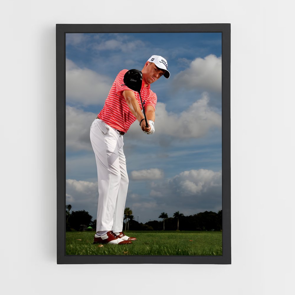 Poster Justin de thomas – affiche Golf (vue 2)